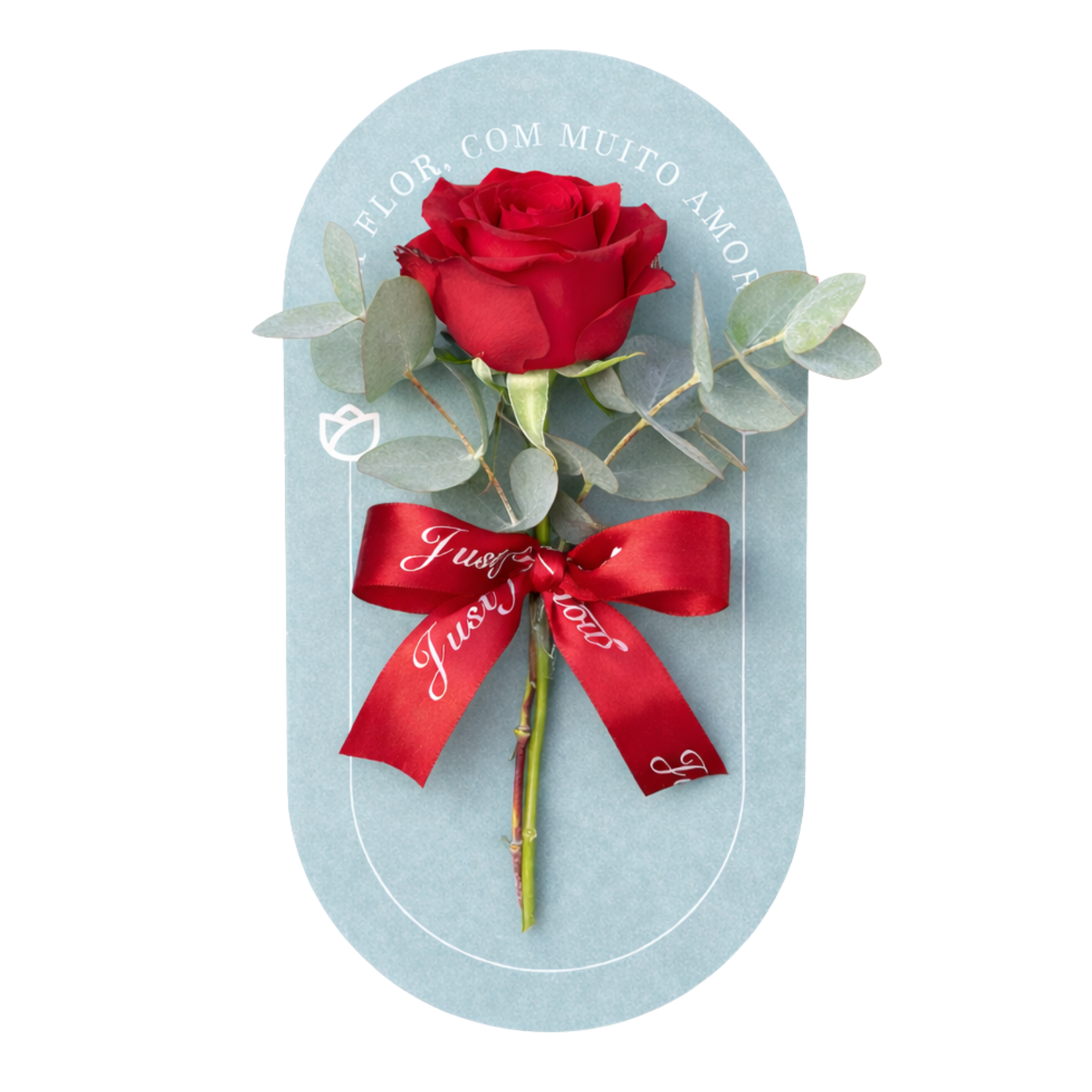 Cart�o Flor com Rosa