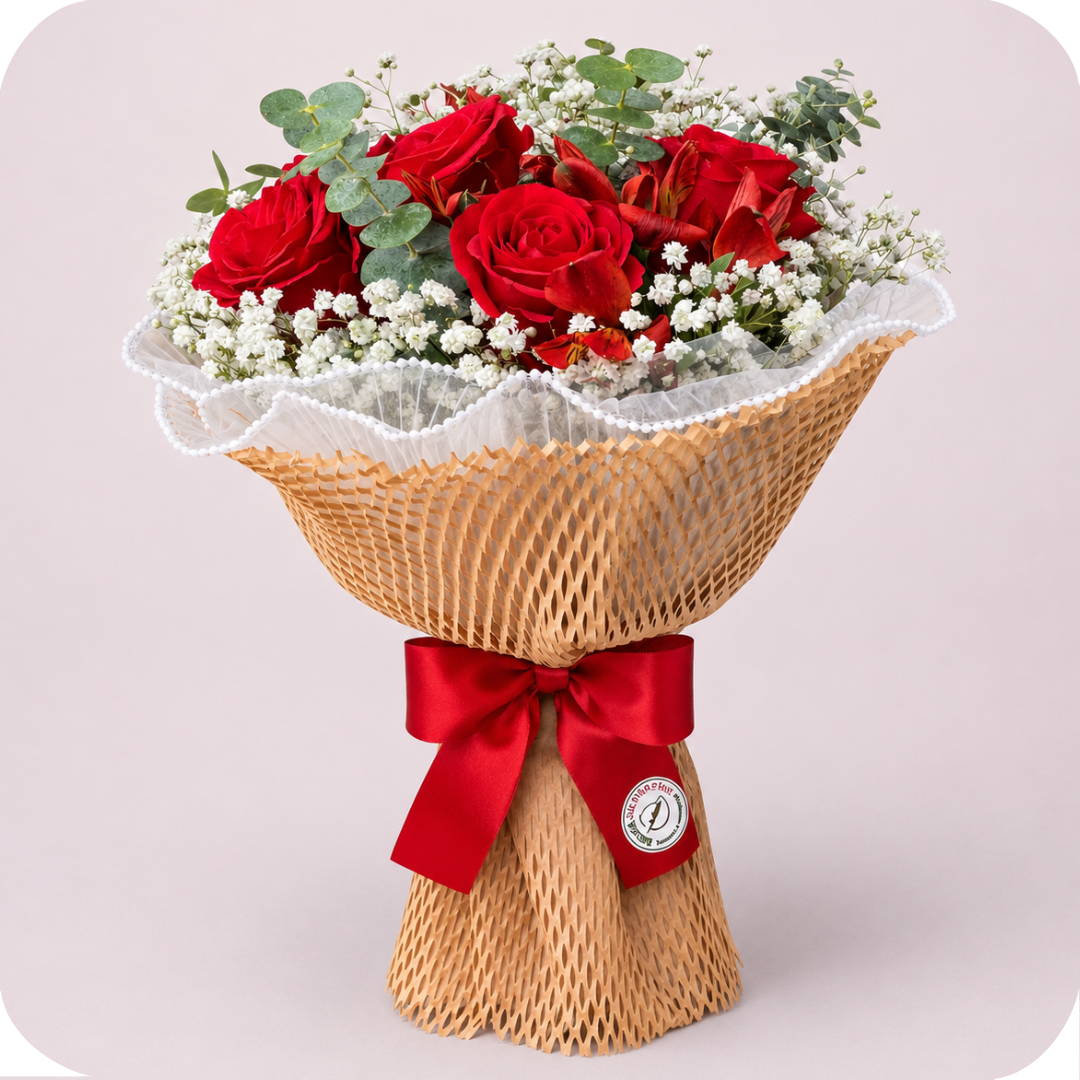 Buqu� de 6 Rosas Vermelhas