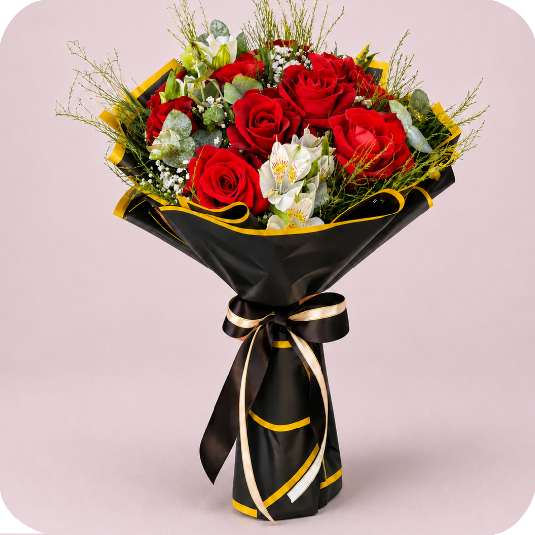 Buqu� de 12 Rosas Vermelhas